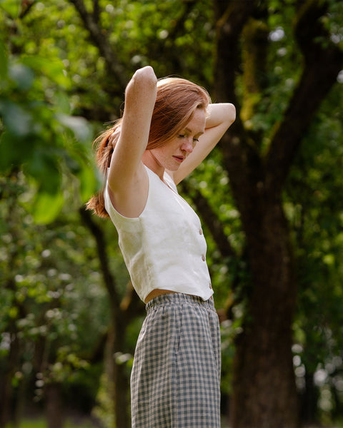 Elegant Linen Waistcoat Ava