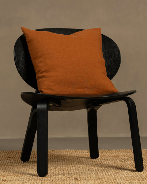 Linen Throw Pillow Cover Almond Brown