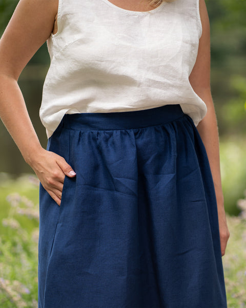 Midi Skirt Sophia Storm Blue