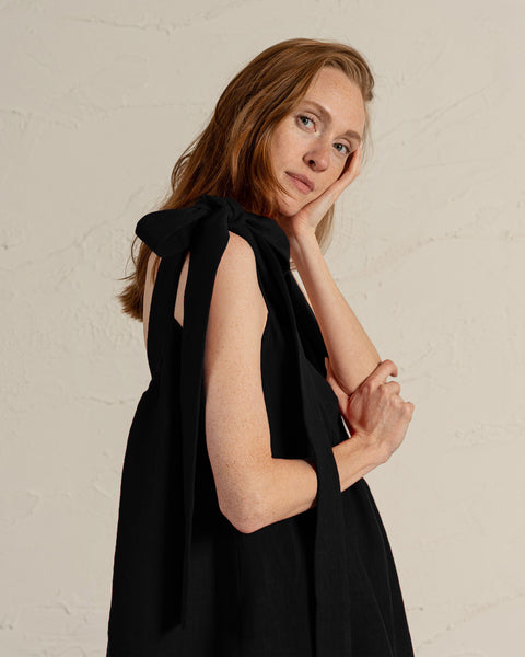 Dress with Shoulder Ribbons Christina