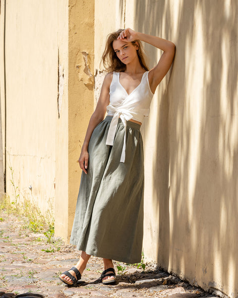 Linen Maxi Skirt Sophia