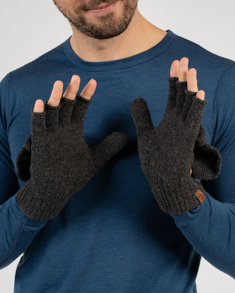 Men's Knit Convertible Gloves Merino
