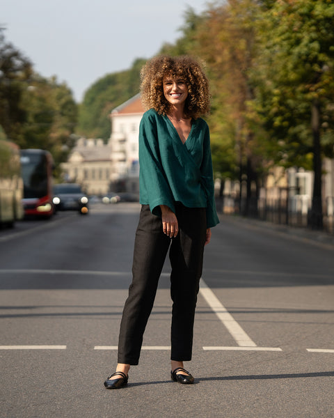 Linen Pants Dakota Pure Black