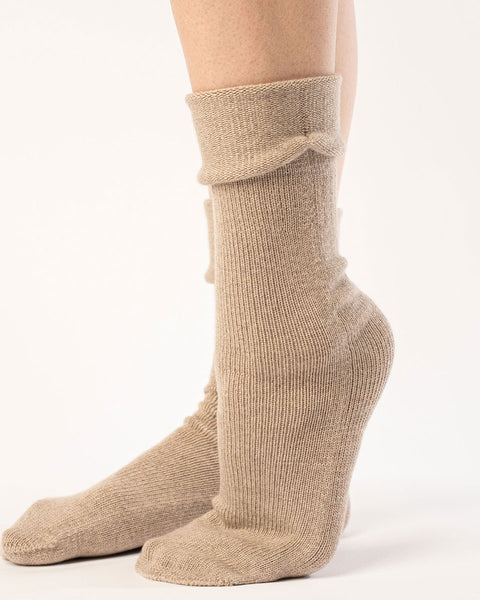 Women's Knit Socks Merino Creamy Beige