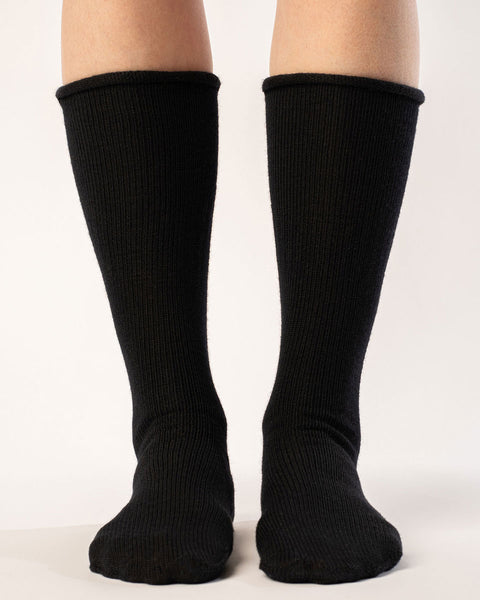 Women's Knit Socks Merino Black