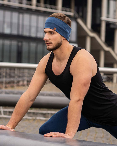 Men's Headband 160 Merino Denim