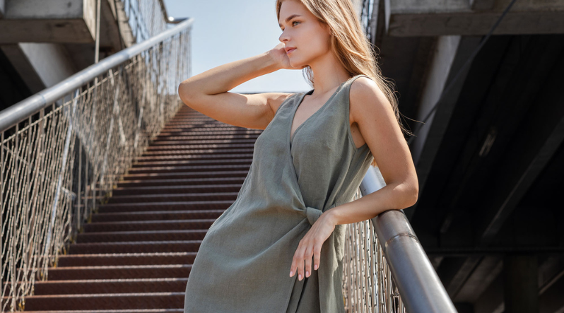 Linen dresses less than $150