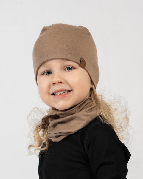 Kids' Merino Wool Neck Gaiter &amp; Beanie 2-Piece Set