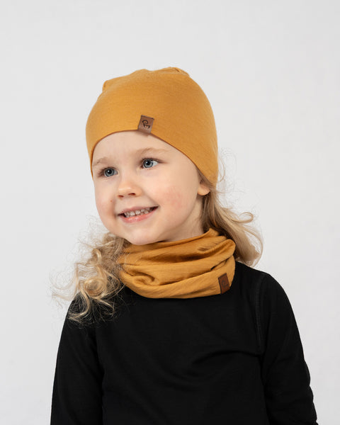 Kids' Merino Wool Neck Gaiter &amp; Beanie 2-Piece Set