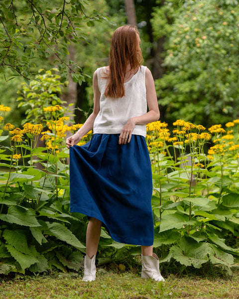 Linen Maxi Skirt Sophia