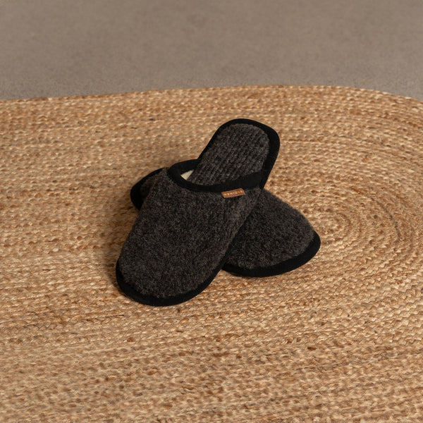 Slip on Slippers For Men Merino Wool menique