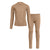 Kids' 160 Long Sleeve & Bottom 2-Piece Beige