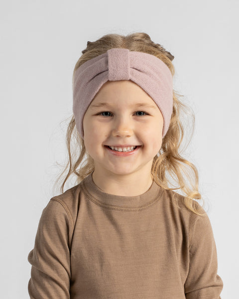 Kids' Knit Headband with Ribbon Cashmere Blend