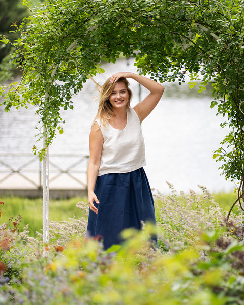 Midi Skirt Sophia Storm Blue