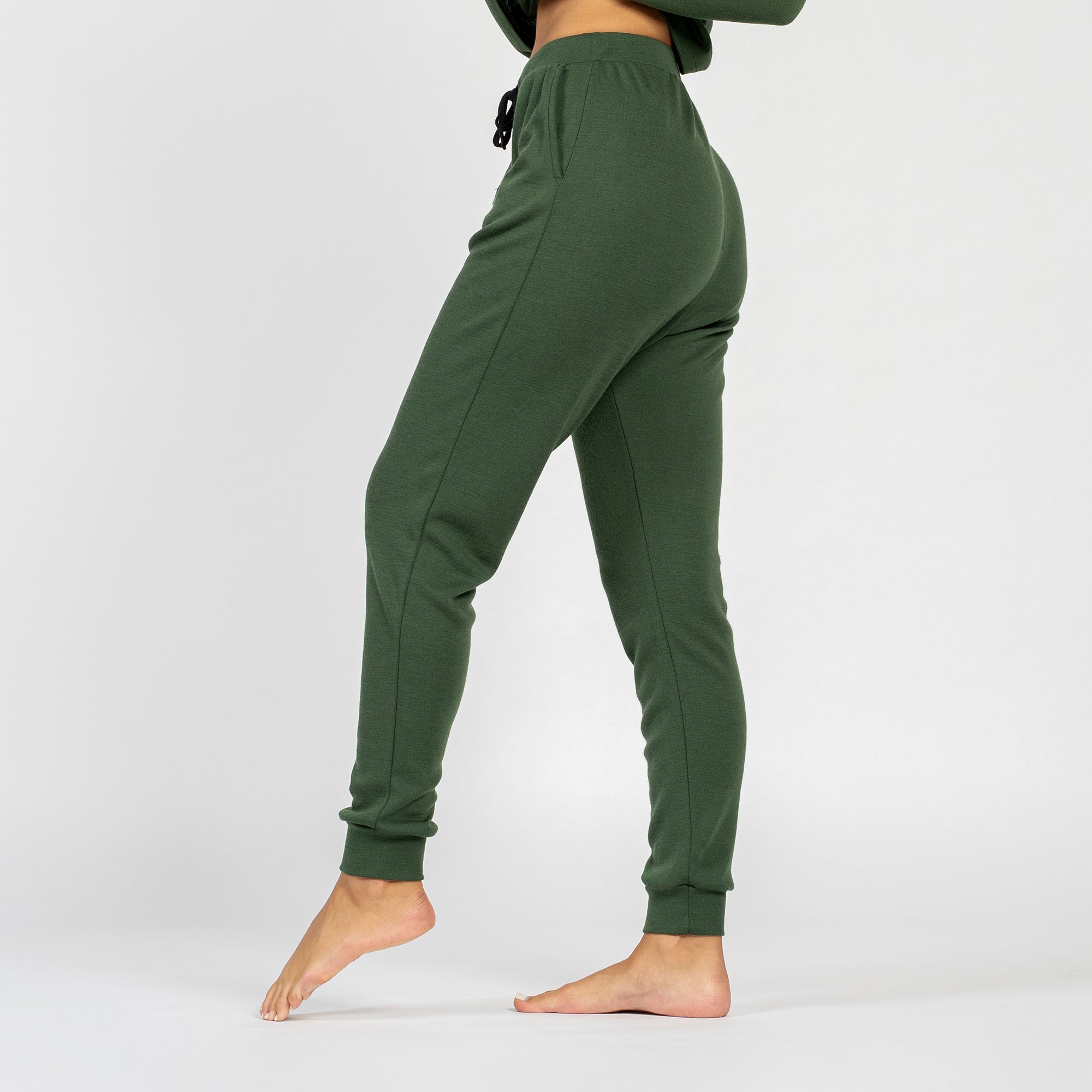 Olive green sweatpants womens deals