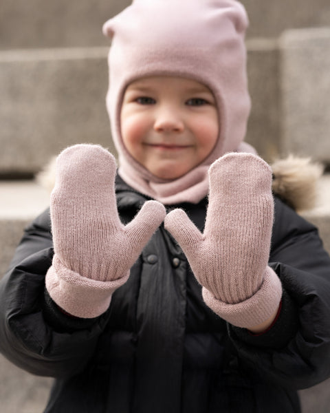 Kids&#39; Mittens Knitted Merino &amp; Cashmere