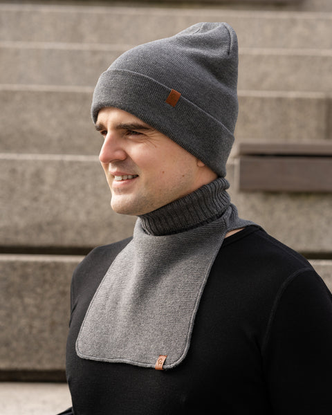 Men&#39;s Knit Dickie Neck Warmer Merino