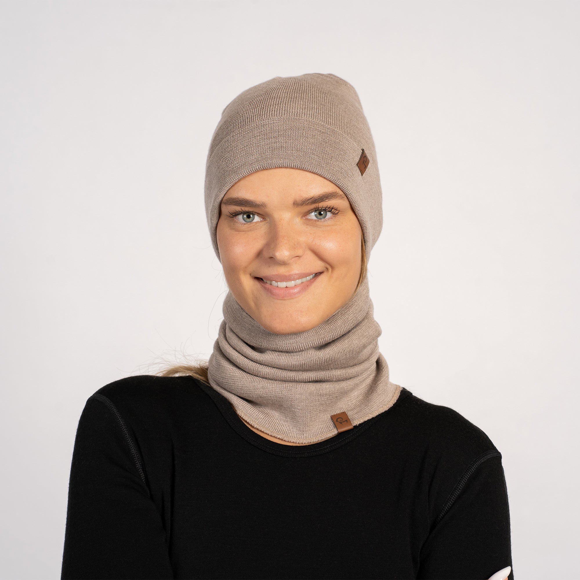 Women's Merino Wool Liner Gaiter & Beanie 2-Piece