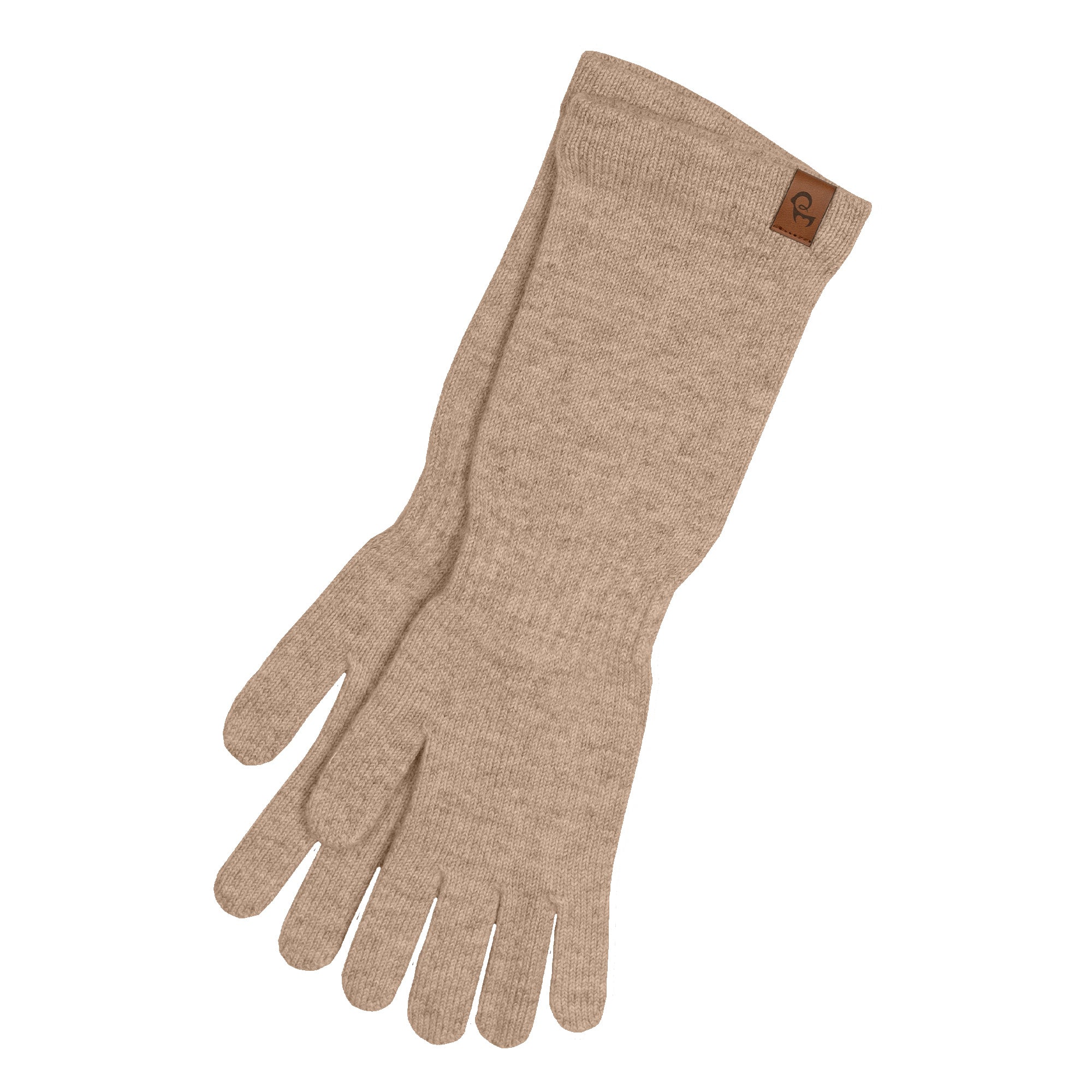 Knitted Merino Cashmere Long Gloves For Women menique