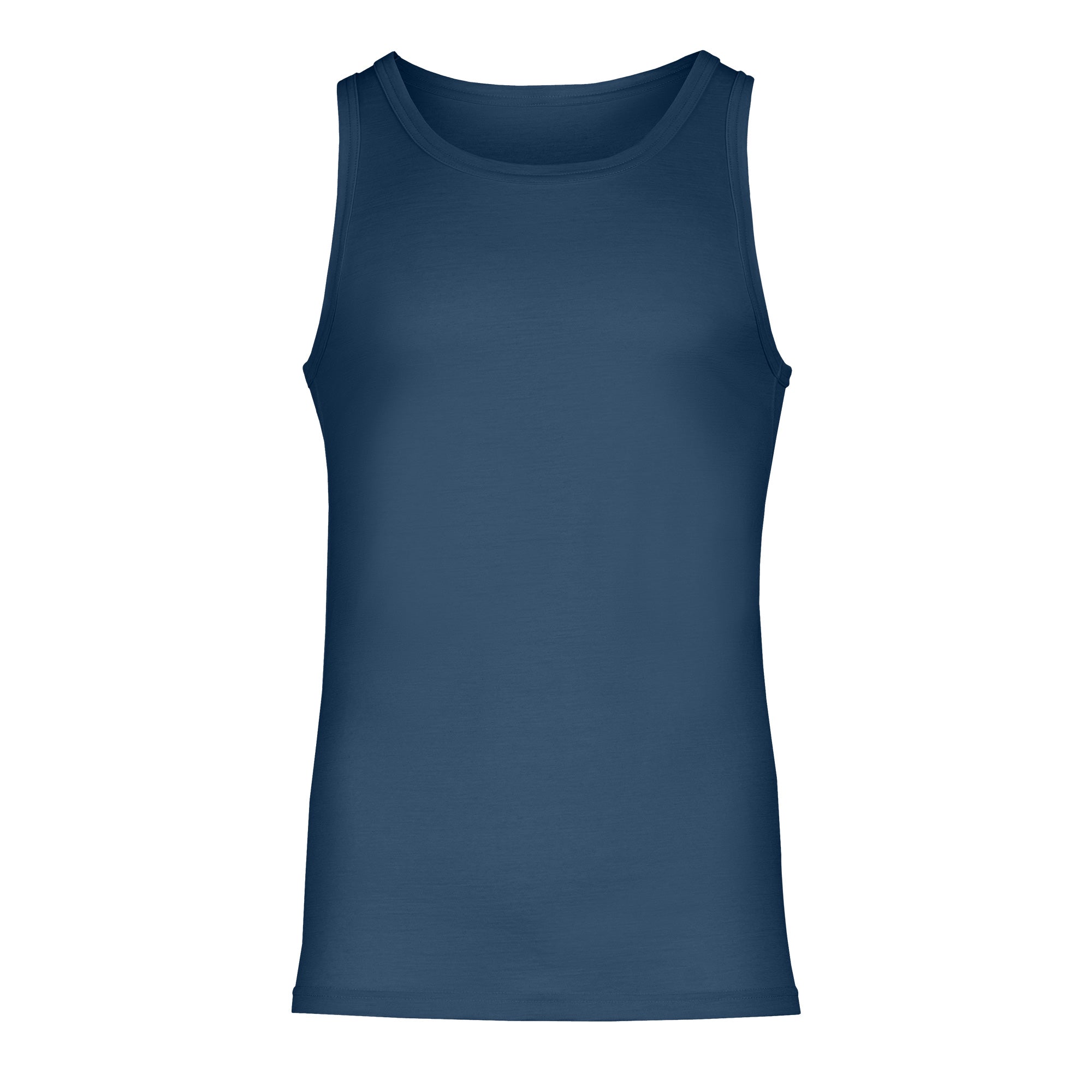 menique Men's Merino 160 Tank Top Denim Color