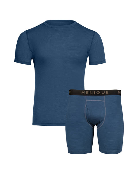 Men&#39;s T-Shirt &amp; Boxers 2-Piece Denim