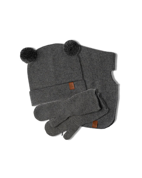 Knitted Baby Beanie, Dickie &amp; Mitten&#39;s 3-Piece Set