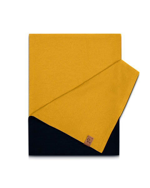 Men&#39;s Merino Scarf Power Mango/Black