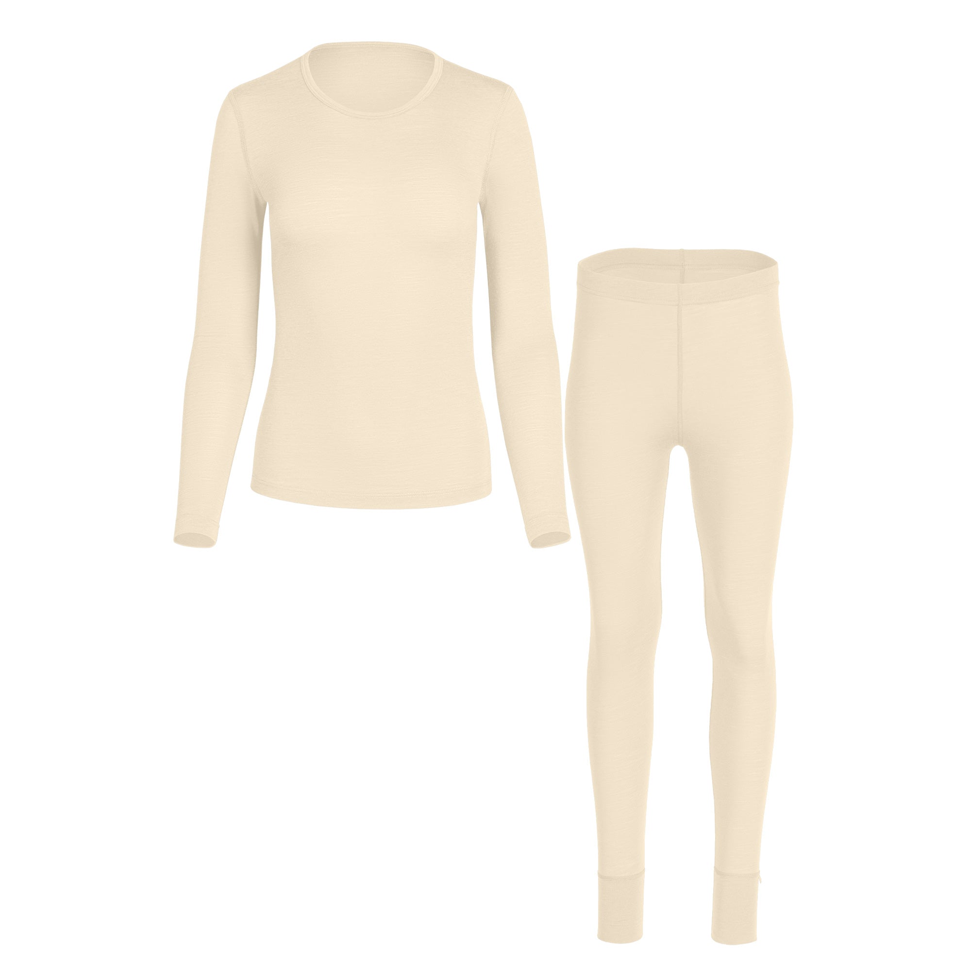 Women's Merino 160 Long Sleeve Set Natural