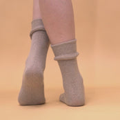 Women's Knit Socks Merino Creamy Beige