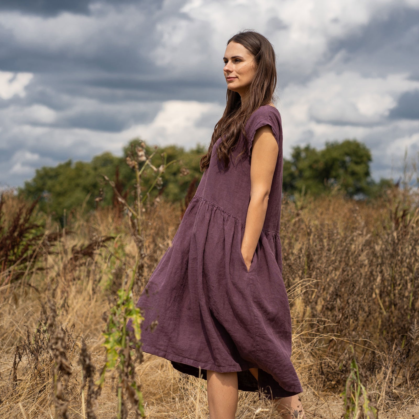 Linen Boho Dresses For Women | MENIQUE Linen Boho Dresses For Women | MENIQUE