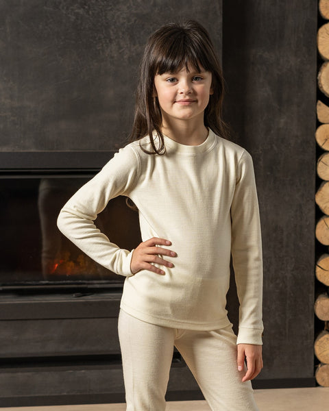Kids&#39; Long Sleeve Shirt Merino Wool