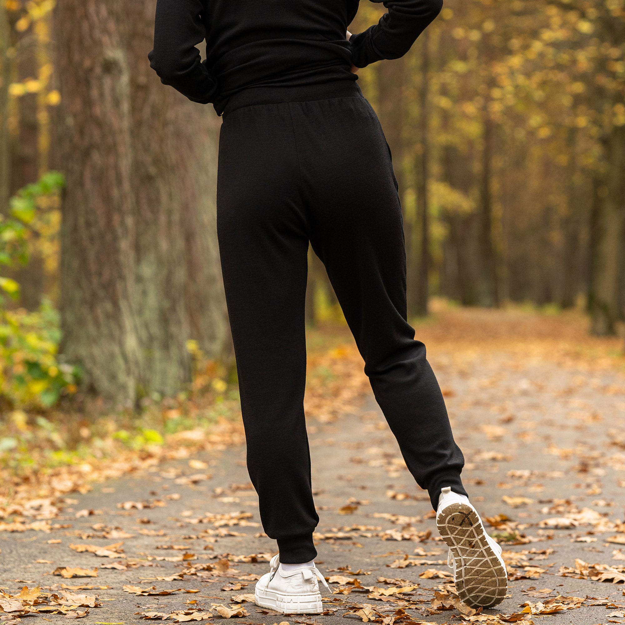 Black joggers womens sales
