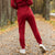 Women's Jogger sweatpants 250gsm Royal cherry