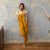 Linen Pinafore Jumpsuit Nicci Spicy Yellow