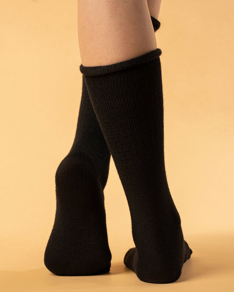 Women&#39;s Socks 2-Pack Black/Creamy beige