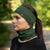 Women's Headband and Gaiter Set Dark Green