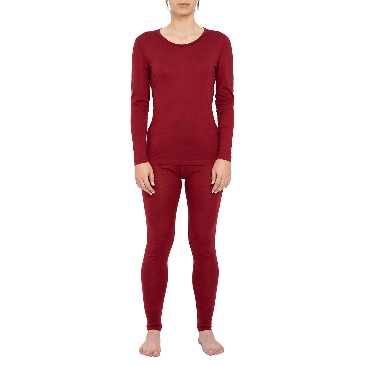 Women s Merino 160 Long Sleeve Royal Cherry menique